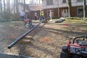 Sewer line break repair in Atlanta GA